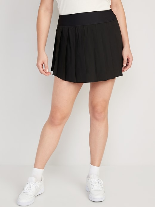 Image number 5 showing, High-Waisted StretchTech Pleated 2-in-1 Skort for Women
