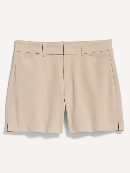 Image number 4 showing, High-Waisted Pixie Trouser Shorts -- 5-inch inseam