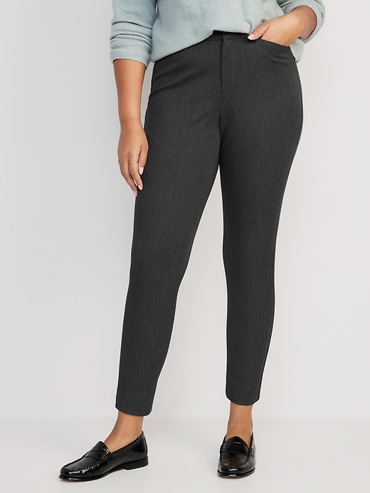 Curvy High-Waisted Pixie Skinny Ankle Pants | Old Navy