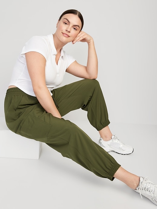 Image number 3 showing, Extra High-Waisted StretchTech Cargo Jogger Pants