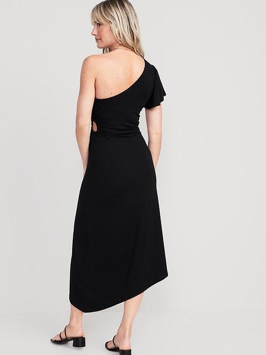 old navy women's one-shoulder midi dress product info and reviews The Occasion by Old Navy One-Shoulder Midi Dress