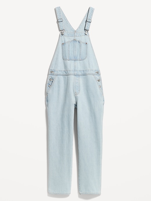 Slouchy Straight Non-Stretch Ankle-Length Jean Overalls for Women | Old ...