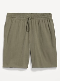 View large product image 3 of 3. Jersey-Knit Pajama Shorts -- 7.5-inch inseam