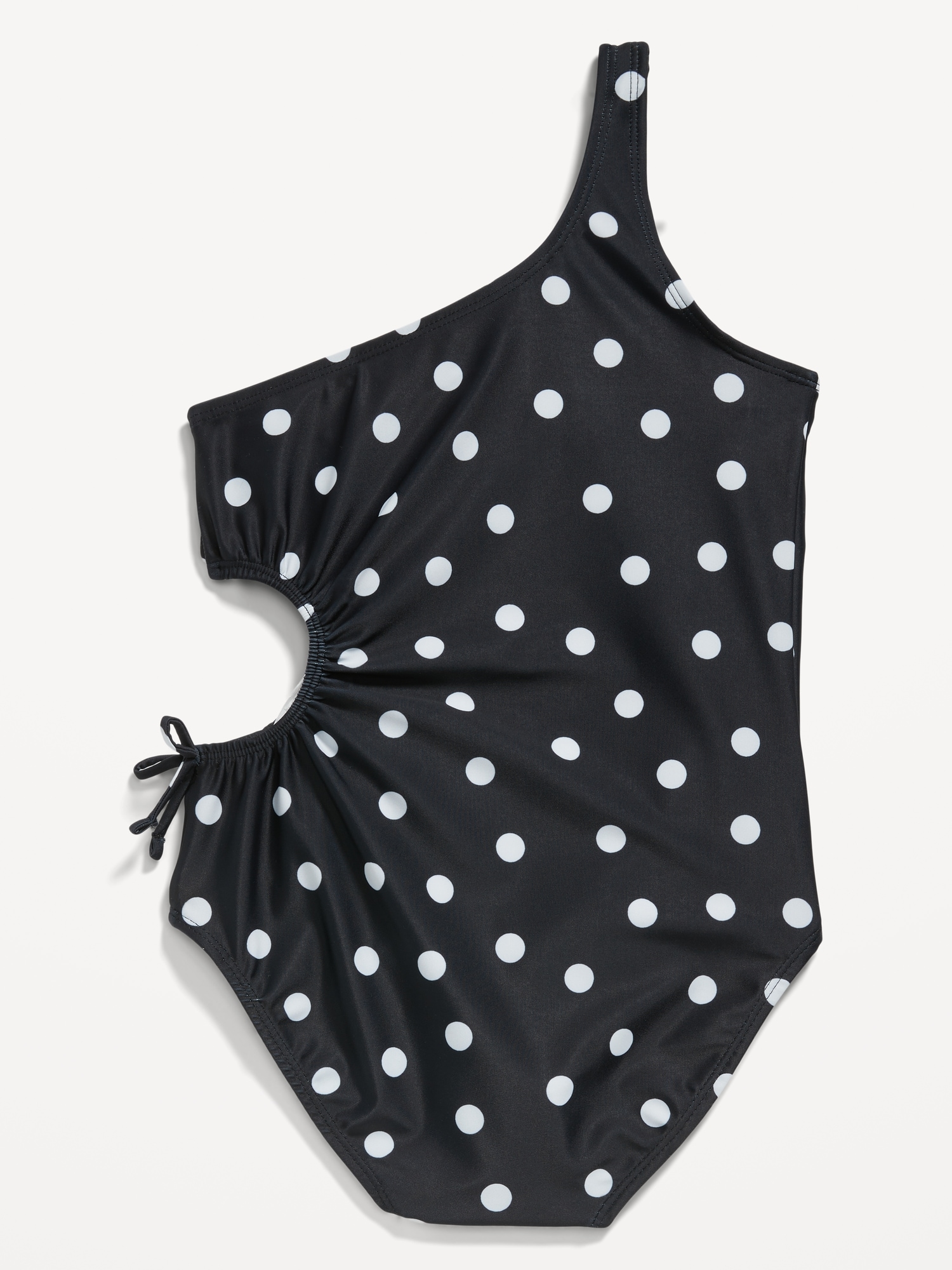 Printed One Shoulder Side Cutout One Piece Swimsuit For Girls Old Navy 