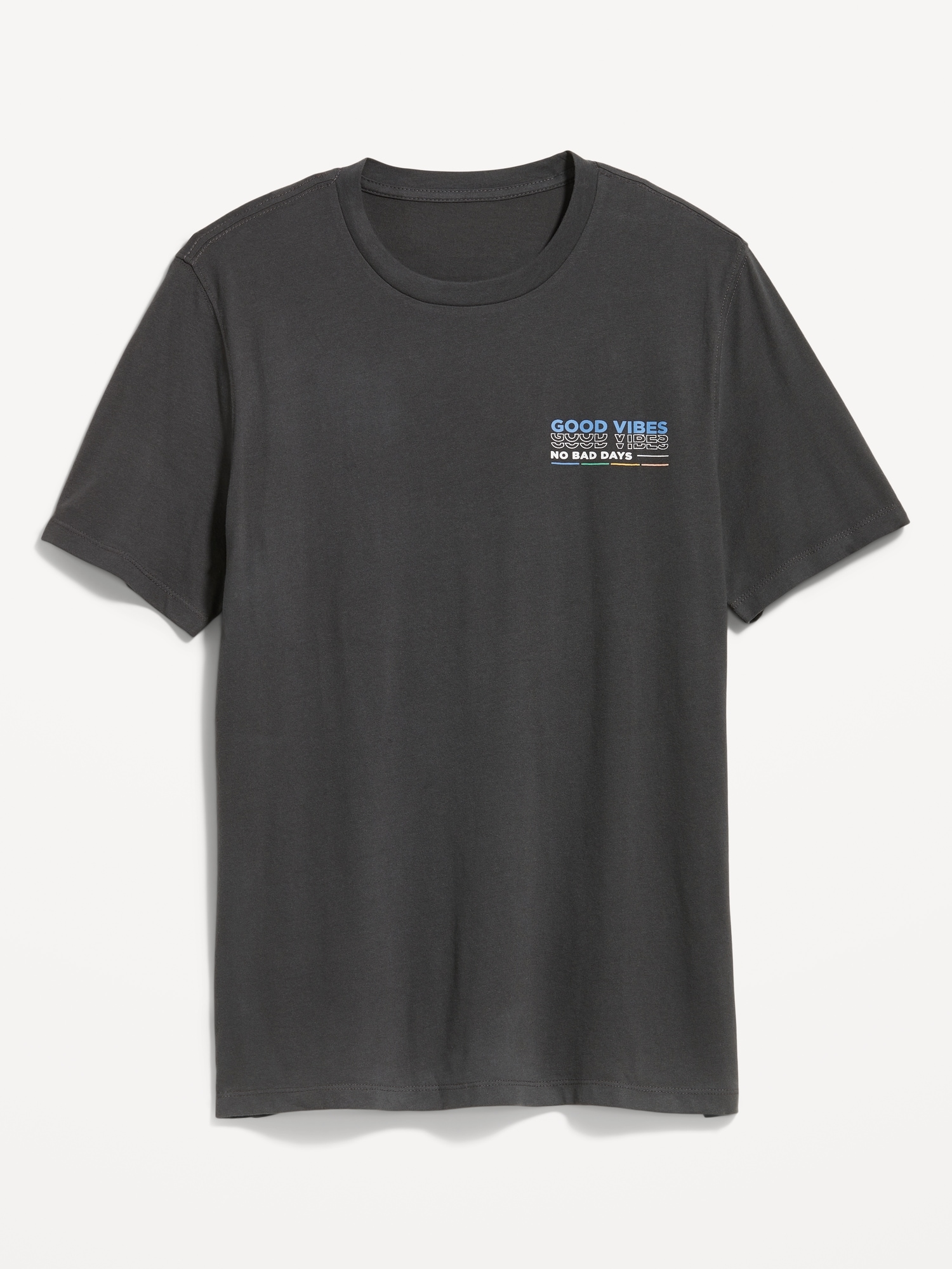 Old Navy Soft-Washed Graphic T-Shirt for Men black. 1