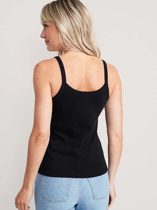 Image number 2 showing, Fitted Rib-Knit Cami Top