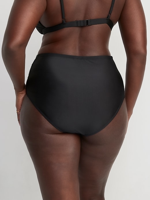 Image number 6 showing, High-Waisted Printed Ruched Bikini Swim Bottoms