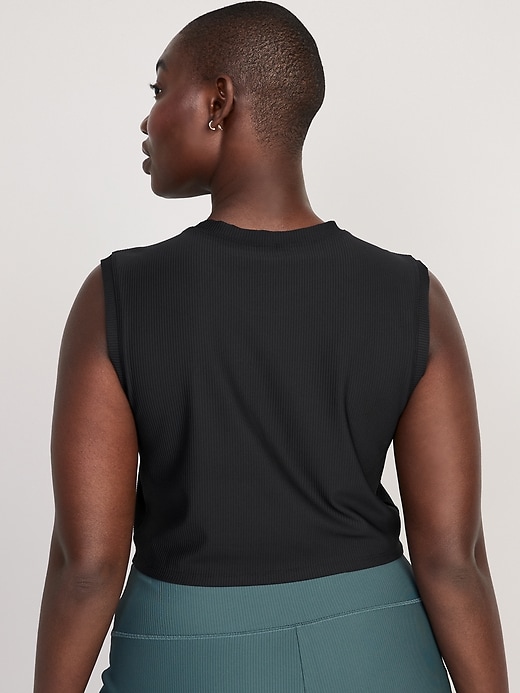 Image number 6 showing, PowerSoft Rib-Knit Crop T-Shirt