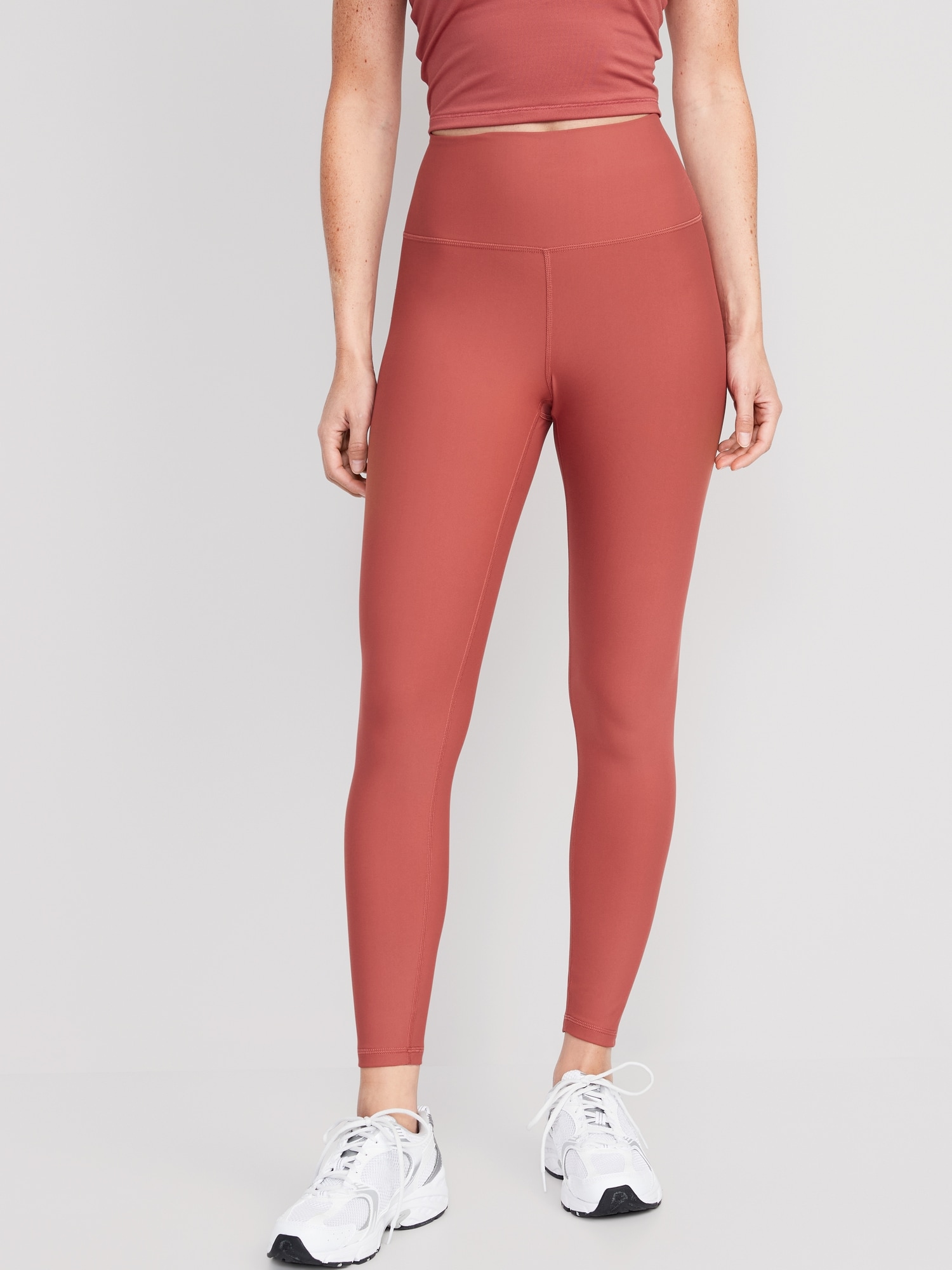 Old Navy - High-Waisted PowerSoft 7/8-Length Leggings for Women pink