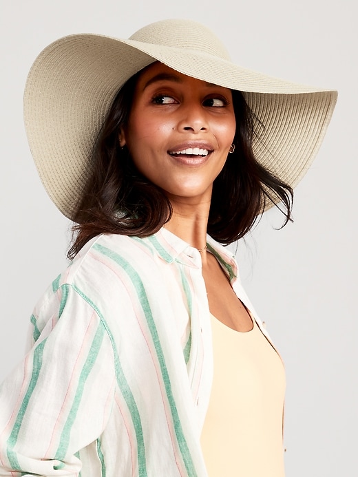 Wide-Brim Straw Sun Hat for Women | Old Navy