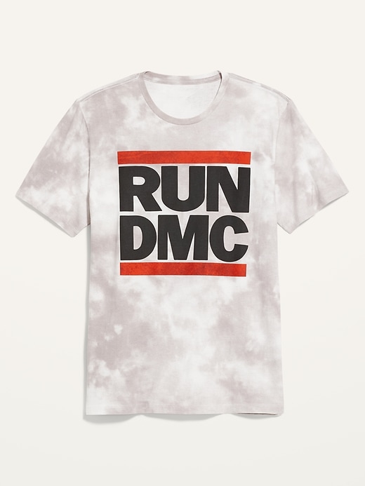 View large product image 1 of 2. RUN DMC™ Tie-Dye Gender-Neutral Graphic T-Shirt for Adults