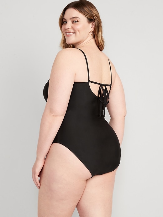 Tie-Back One-Piece Cami Swimsuit