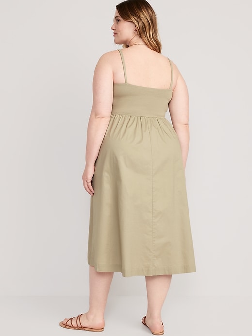 Image number 6 showing, Fit & Flare Combination Midi Dress