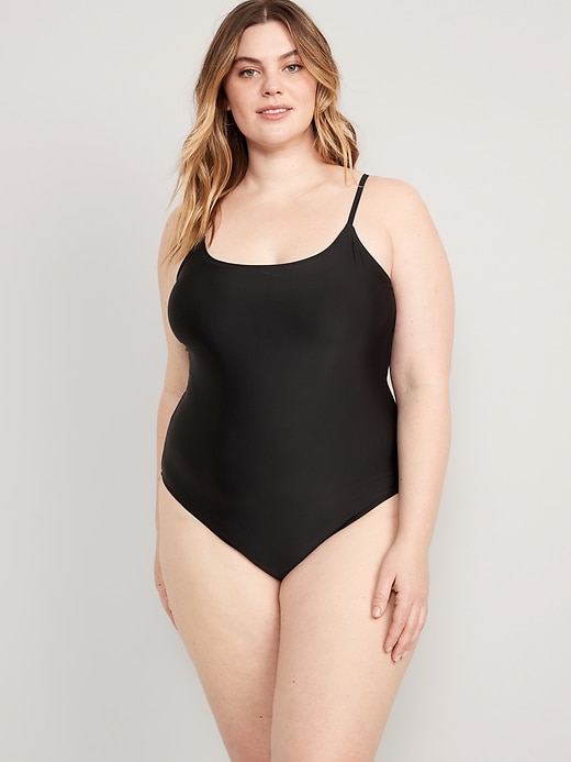 Image number 7 showing, Tie-Back One-Piece Cami Swimsuit