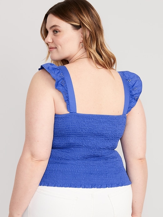 Image number 8 showing, Fitted Ruffle Crop Top