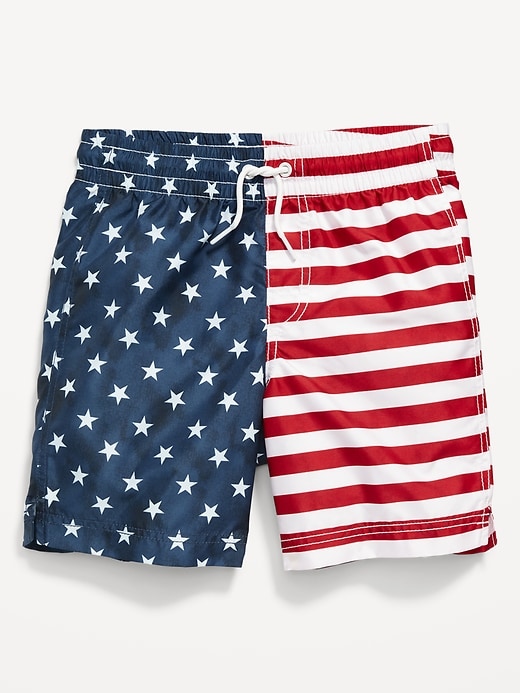 View large product image 1 of 3. Printed Swim Trunks for Boys