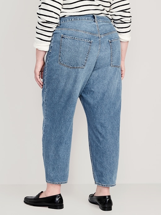 Image number 6 showing, Extra High-Waisted Non-Stretch Balloon Ankle Jeans