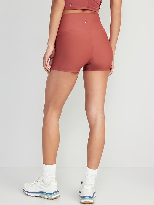 Image number 2 showing, High-Waisted PowerSoft Biker Shorts -- 3-inch inseam