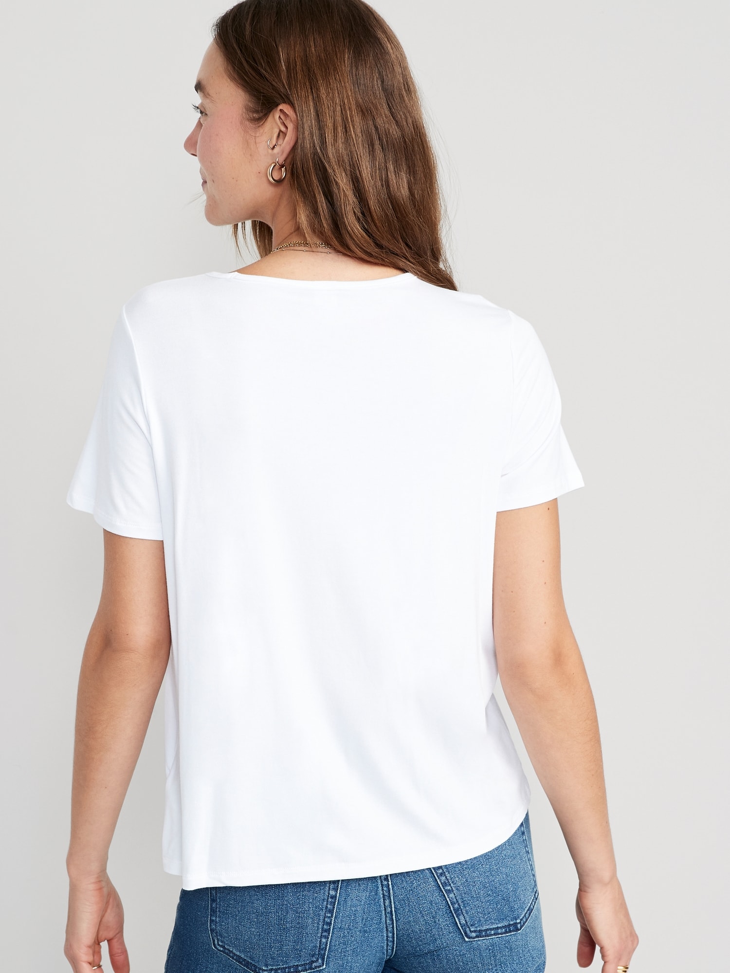 for Navy Crew-Neck | Old T-Shirt Women Luxe