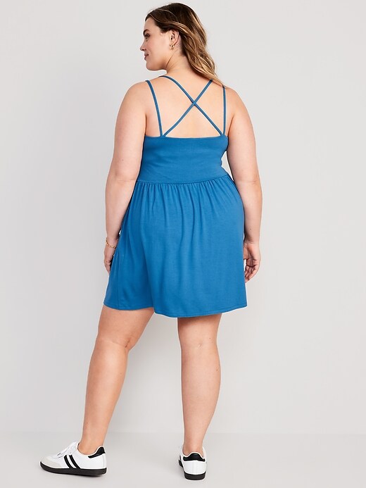 slim fit dress slacks Stylish Cross Back Midi Dress – Reistor main image 1