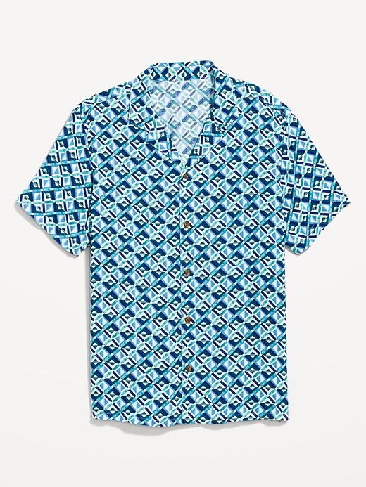 Image number 4 showing, Short-Sleeve Printed Camp Shirt