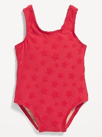 Old Navy Textured-Terry Back Tie-Cutout One-Piece Swimsuit for Baby