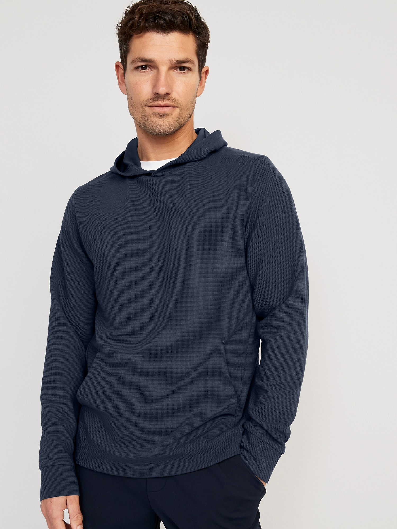 Beyond Thermal-Knit Pullover Hoodie for Men