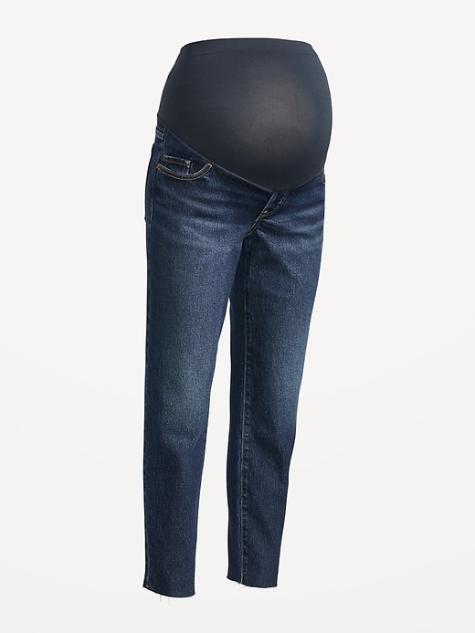 Image number 8 showing, Maternity Full-Panel OG Straight Jeans
