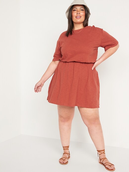 Waist-Defined Slub-Knit Mini Dress | Old Navy Waist-Defined Slub-Knit Mini Dress | Old Navy