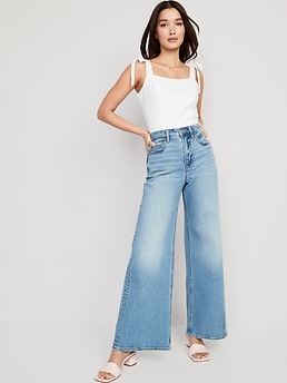 Fitted Linen-Blend Tie-Shoulder Cropped Cami Top