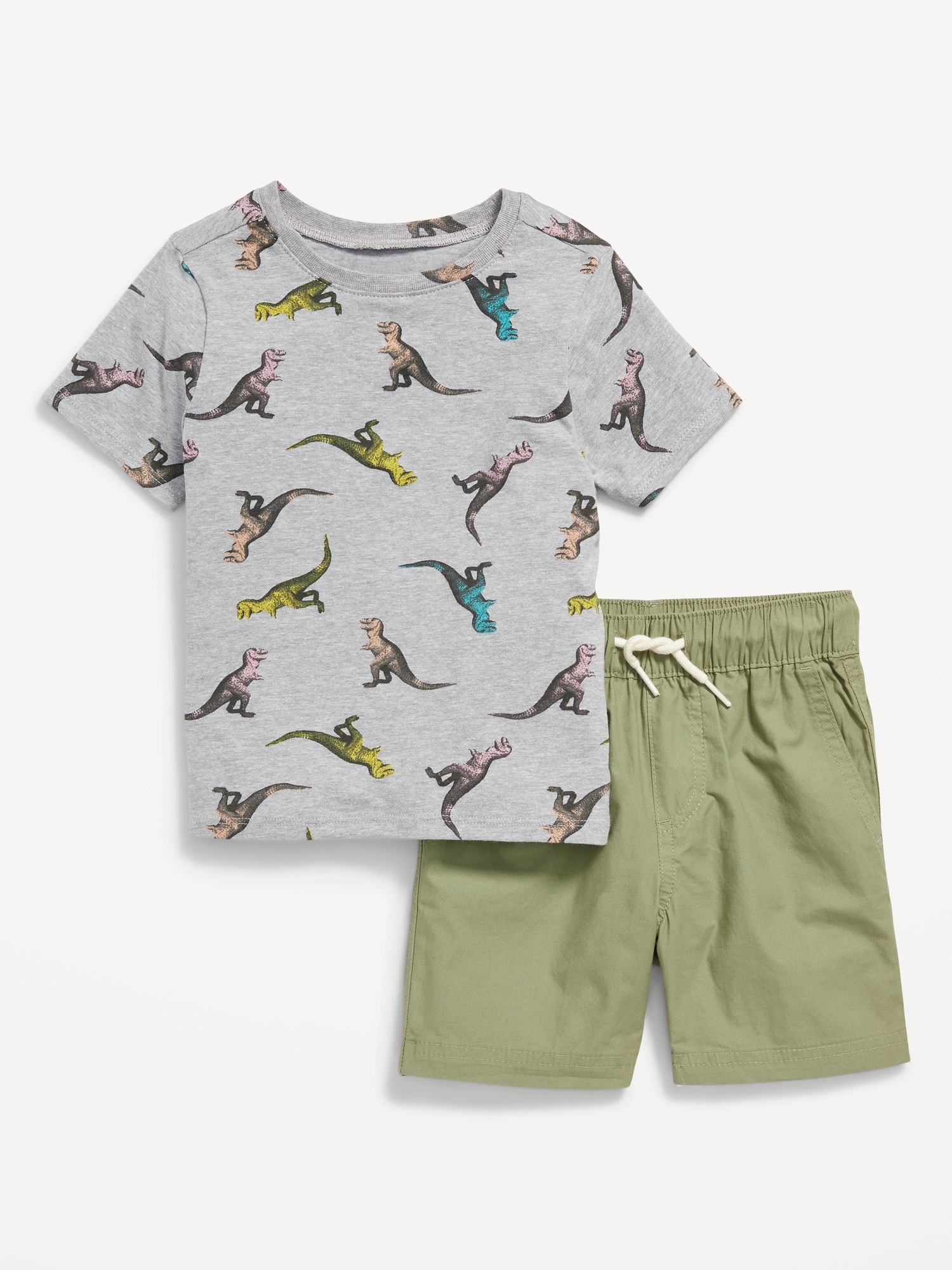 T-Shirt and Pull-On Shorts Set for Toddler Boys