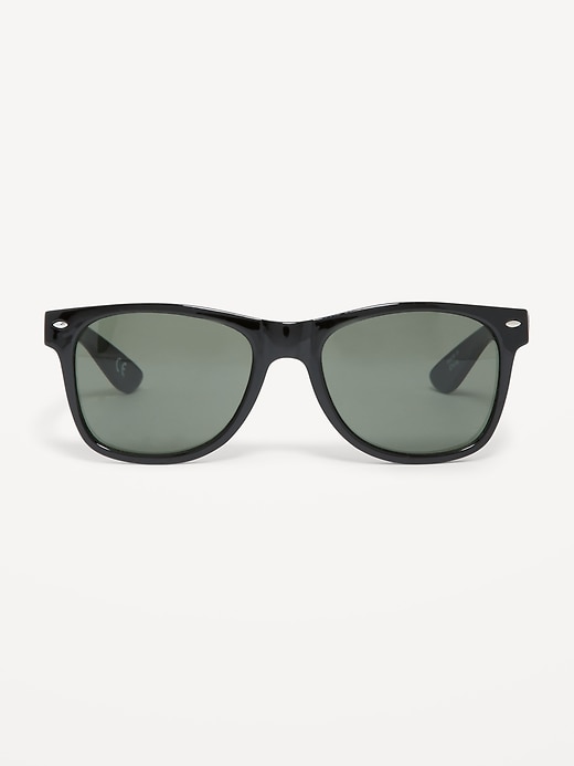 View large product image 1 of 3. Thick Wayfarer-Frame Sunglasses