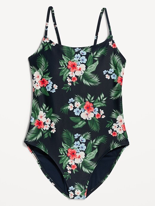 Image number 3 showing, Tie-Back One-Piece Cami Swimsuit