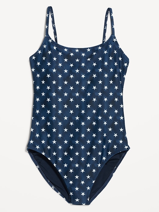 Image number 4 showing, Tie-Back One-Piece Cami Swimsuit