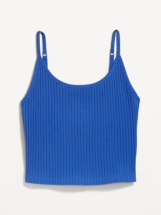 Strappy Rib-Knit Cropped Tank Top for Women | Old Navy