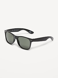 View large product image 3 of 3. Thick Wayfarer-Frame Sunglasses