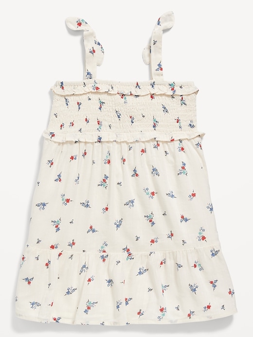 View large product image 2 of 2. Printed Sleeveless Tiered Dress for Toddler Girls