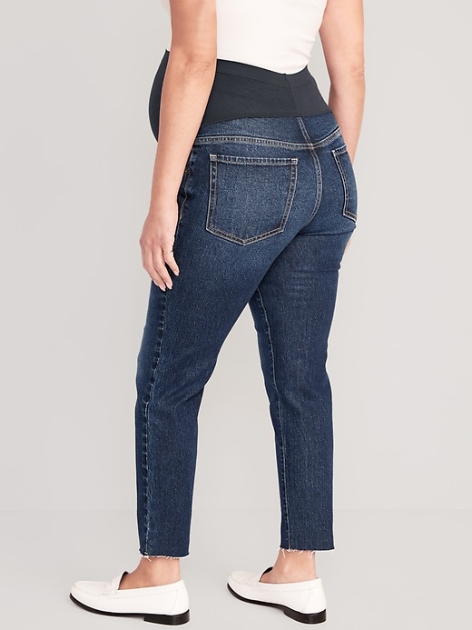 Image number 6 showing, Maternity Full-Panel OG Straight Jeans