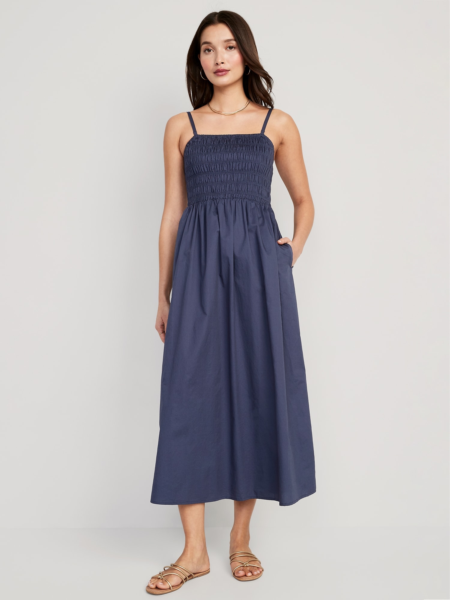 Fit & Flare Sleeveless Smocked Maxi Cami Dress for Women | Old Navy