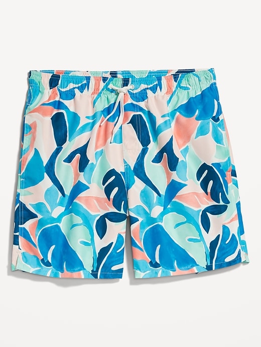 Image number 7 showing, Printed Swim Trunks --7-inch inseam