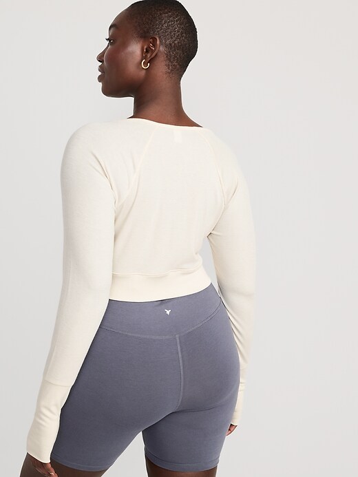 Image number 6 showing, UltraLite Crop Twist-Front Shrug Top