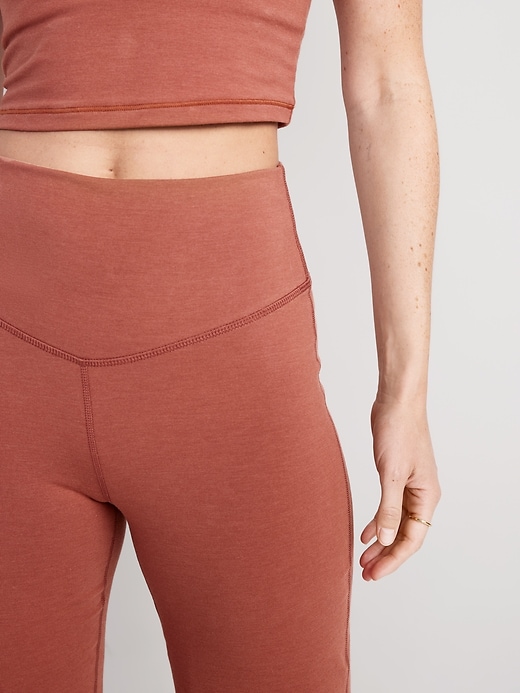 Image number 4 showing, Extra High-Waisted PowerChill Cropped Wide-Leg Yoga Pants