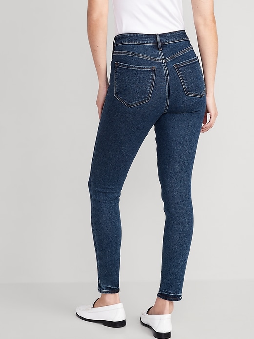 Image number 2 showing, High-Waisted Rockstar Super-Skinny Jeans
