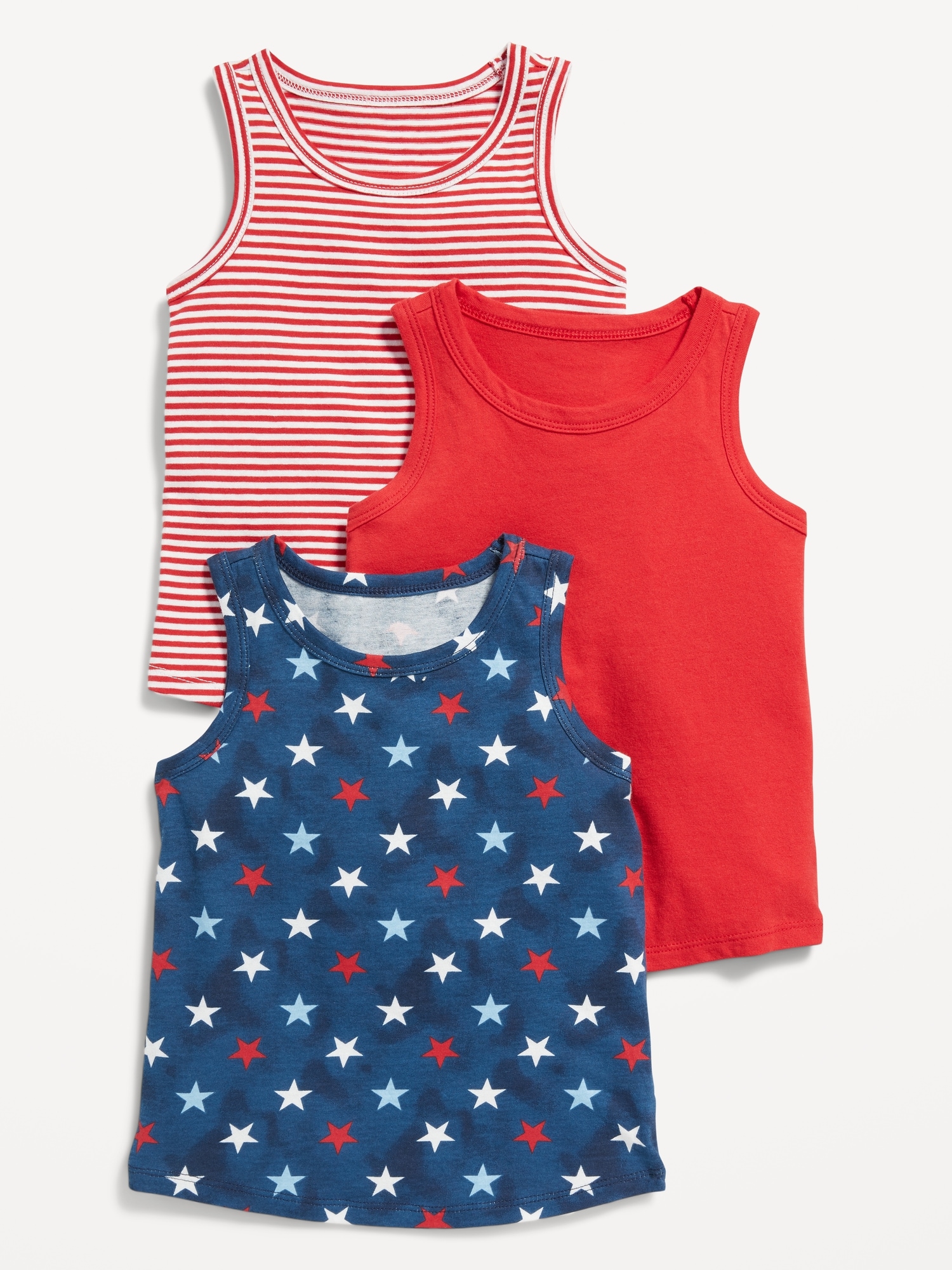 Old Navy 3-Pack Tank Top for Toddler Girls gray. 1