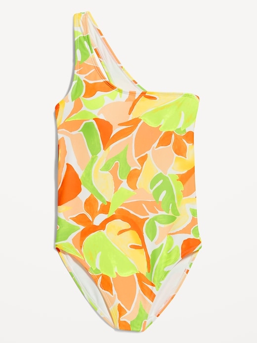 Image number 4 showing, Printed One-Shoulder Swimsuit