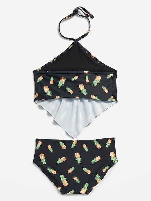 View large product image 2 of 3. Patterned Bandana Halter Bikini Swim Set for Girls