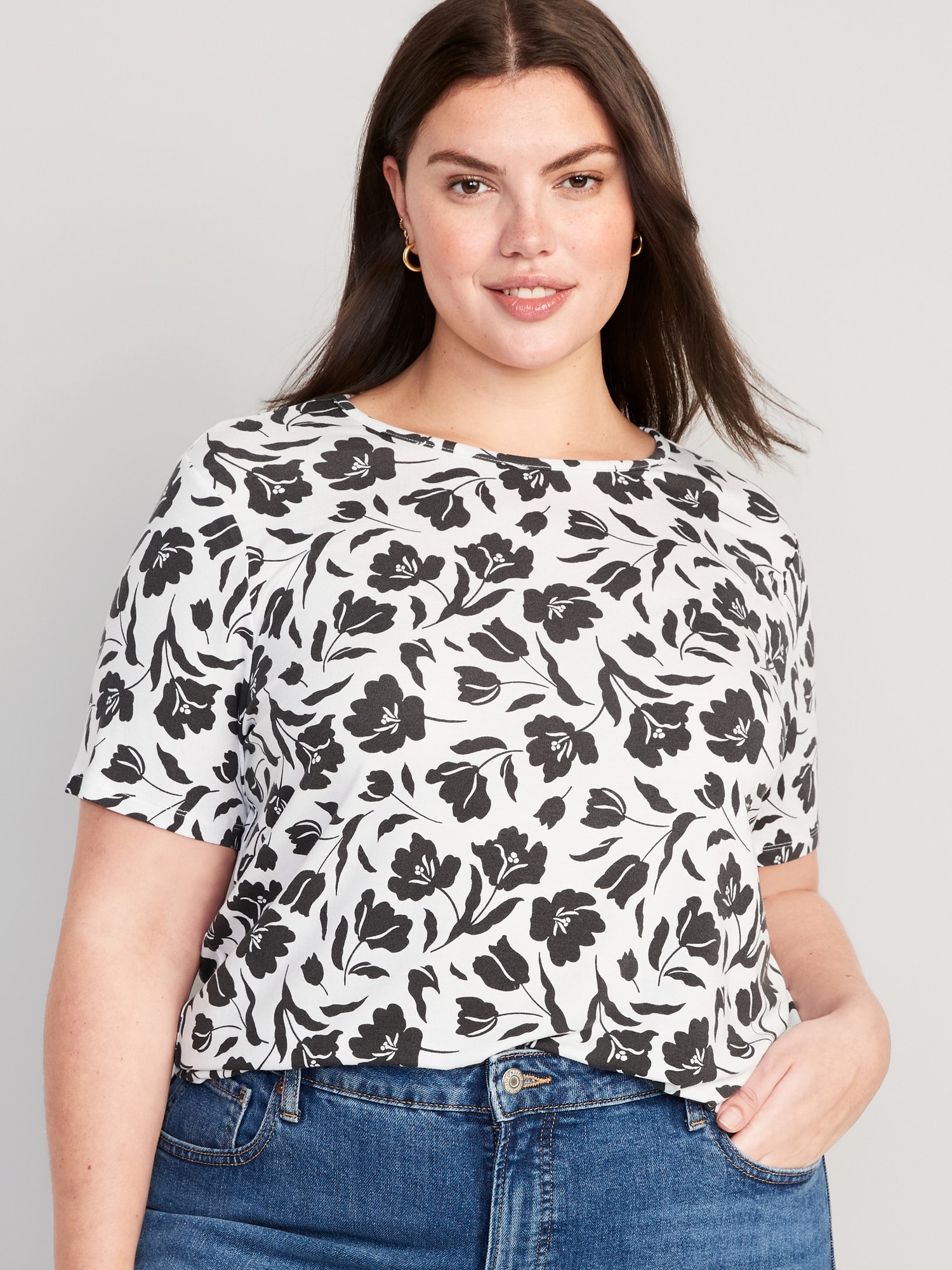 Luxe Crew-Neck T-Shirt for Women | Old Navy