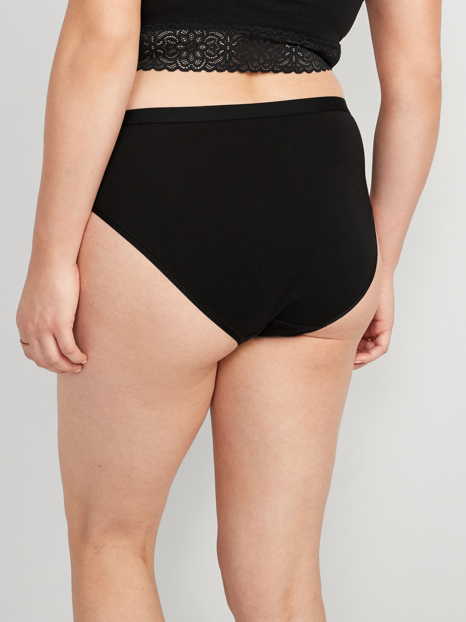 Kinyanco 5-Pack Women's High Waist Tummy Control Panties Cotton Underwear  No Muffin Top