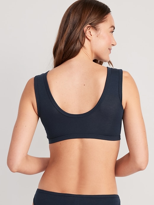 View large product image 2 of 8. Rib-Knit Bralette Top