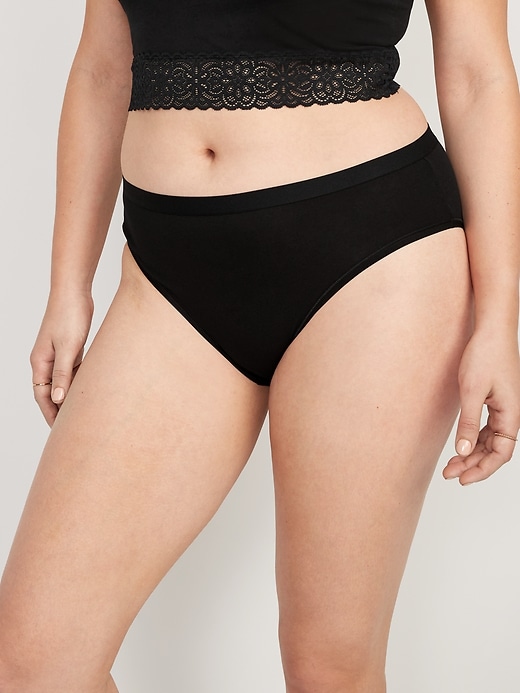 View large product image 2 of 3. High-Waisted Everyday Cotton Underwear 5-Pack